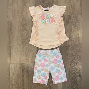 Little Lass Floral Matching Set
